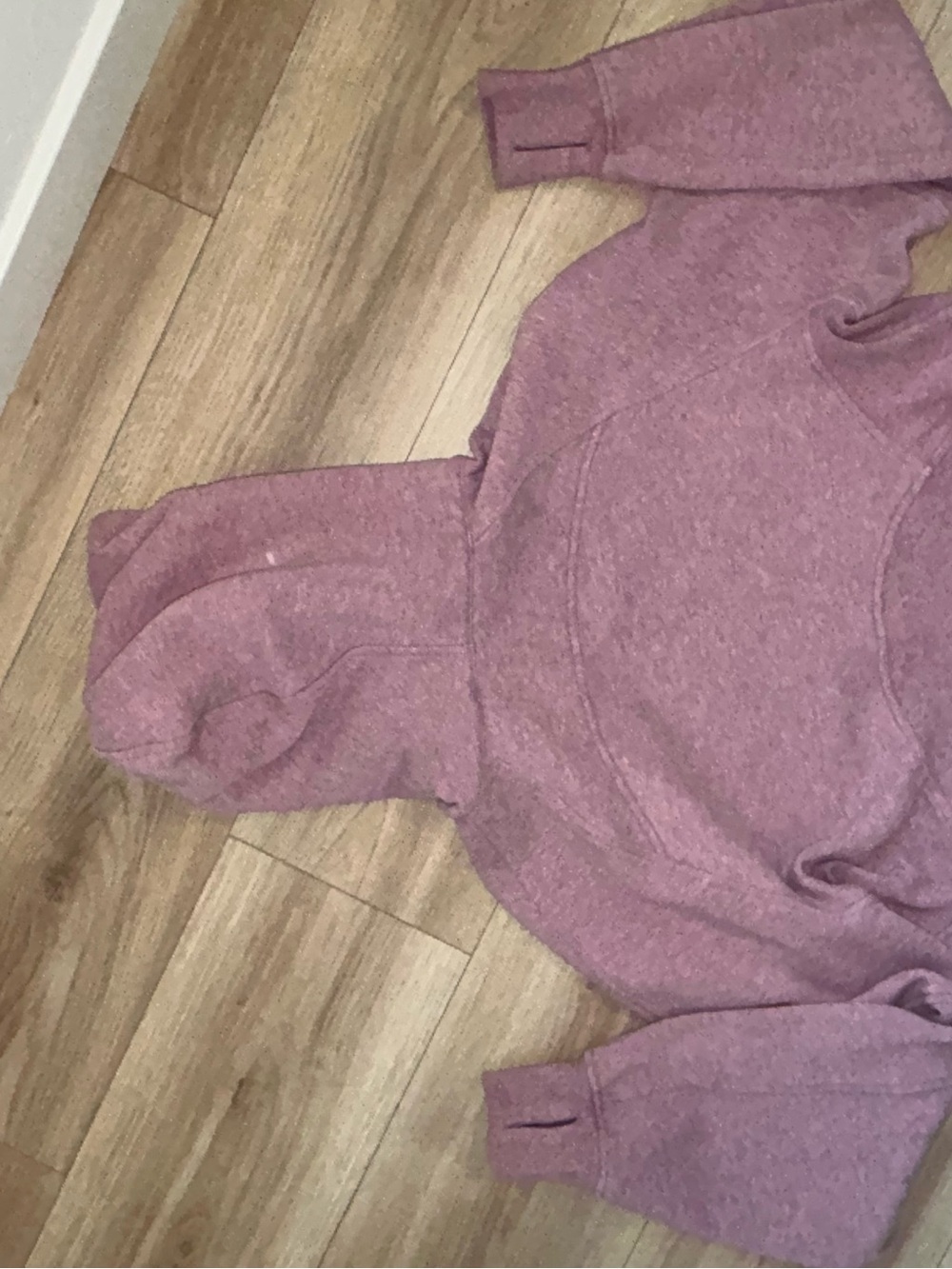 lululemon athletica Mauve/Pink Half-Zip Hoodie Sweatshirt - Picture 4 of 4